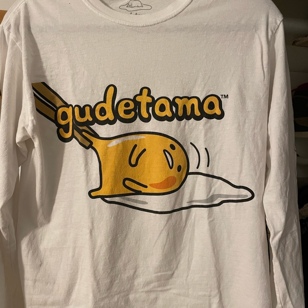 Sanrio Gudetama Long Sleeve Graphic Tshirt